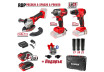 R20 Set bormasina polizor unghiular cheie impact 2x2Ah RDP thumbnail
