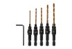 Set 5 burghie pentru frezat 1/4" hex &Oslash;5, 6, 8, 10, 12mm thumbnail