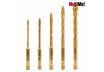 Drill Bits MultiMat 4Cut TIN Hex1/4" 5pcs. &Oslash;4 5 6 8 10mm Set thumbnail