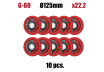 Disc oala pentru slefuit ceramic 125 mm G-60 thumbnail