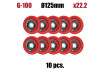 Disc oala pentru slefuit ceramic 125 mm G-100 thumbnail