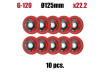 Disc oala pentru slefuit ceramic 125 mm G-120 thumbnail