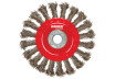 Twist Knot Wire Saucer Cup Brush &oslash;100mm for Angle Grinder thumbnail