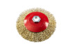 Brass-coated Wire Conical Brush &Oslash;125mm for Angle Grinder M14 thumbnail