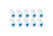 Microfiber Mini roller 100X25mm 10pcs set TS thumbnail