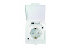 Контакт с капак външен бял MAKALON MK-SC06 thumbnail