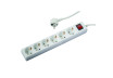 Group Socket Grounded 6-1.5m х1.5mm2 MK with switch thumbnail