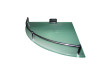 Glass bathroom shelf corner 250mm TC thumbnail