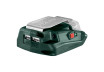&Icirc;ncărcător de baterie USB. 2 A + felinar METABO PA 14.4-18 L thumbnail