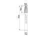 Tungsten Carbide Burr type FX &Oslash;08x18 &oslash;6mm RDP thumbnail