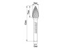 Freza debavurare Tungsten Carbon tip GX &Oslash;08x17 &oslash;6mm RDP thumbnail