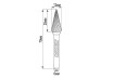 Freza debavurare Tungsten Carbon tip MX &Oslash;12x25 &oslash;6mm RDP thumbnail