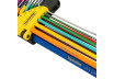 Ball point hex key set 1.5-10 mm, 9 pcs extra long COLOR TMP thumbnail