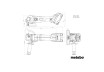 Polizor unghiular fără fir 125mm METABO W 18 7-125 SOLO thumbnail