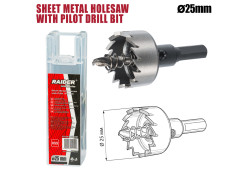 product-sheet-metal-holesaw-25mm-with-pilot-drill-bit-hss-thumb