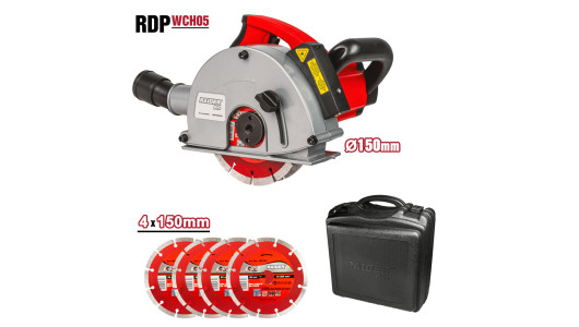 Wall Chaser 1.7kW 150mm 5-40mm 4 discs laser Case RDP-WCH05 image