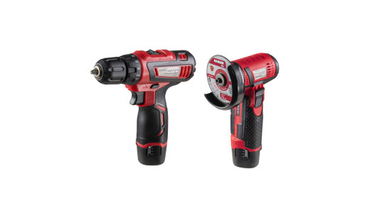 Cordless Drill & Angle Grinder12V 2Ah 75x10mm RDP-CDLCAG03 image