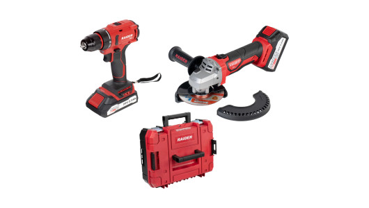 R20 Cordless Drill&AngleGrinder2Ah4AhCase RDP-PBCDI20&SPAG20 image