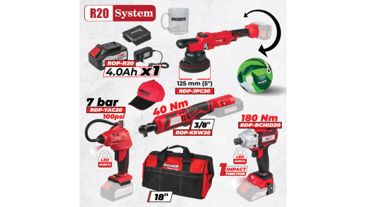R20 Set 4 Masini 4Ah + 4 RDP-BXS4 image