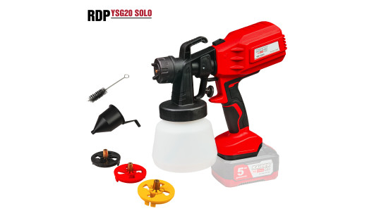 R20 Cordless Spray Gun Ø1,5 2,0 2,5mm 0,8L Solo RDP-YSG20 image