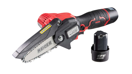 Mini-fierastrau de gradina 12V 4&rdquo; 2x2Ah cu 3 lanturi in cuti image