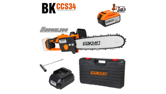 Cordl. Chain Saw18V 305mm SDS 3/8".050" 45 3Ah Case BK-CCS34 image