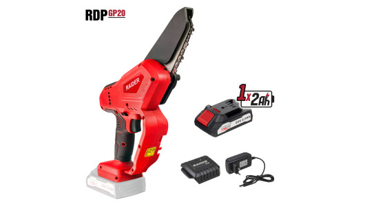 R20 Cordl.Gard.Pruner 100mm 1/4" .043" 28 2Ah RDP-GP20 image