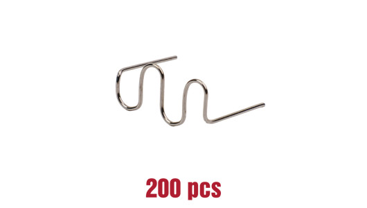 Staples "S" 0,6mm for Hot Stapler Plastic Welding 200 pcs. image