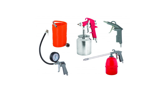 Air tools 5pcs. kit spray gun suction RD-AT01 image
