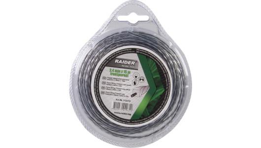 Force String Trimmer square twisted 2.4mm х 15m transparent image