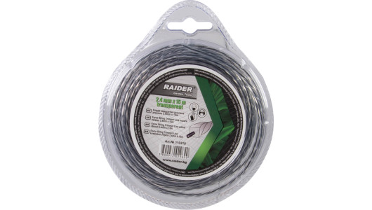 Force String Trimmer square twisted 2.4mm х 15m transparent image