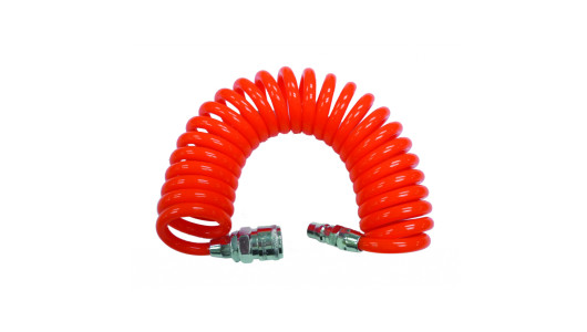 Air PU spiral hose &oslash;6.5x9.5mm 5m 1/4M&F RD image