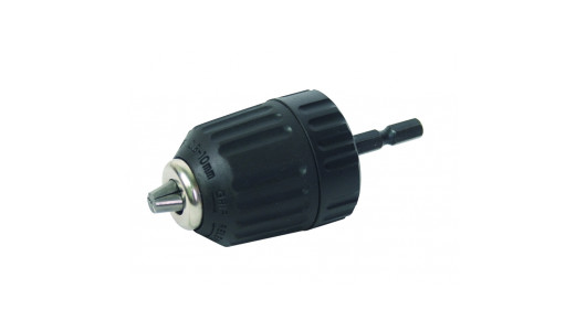 Drill Chuck 3/8" 10mm Keyless 2 Plastic with 1/4" Adapter image