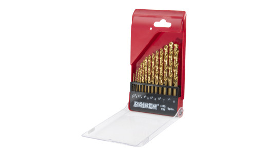 Drill Bits 13pcs. &oslash;2-8mm HSS+TIN Set image