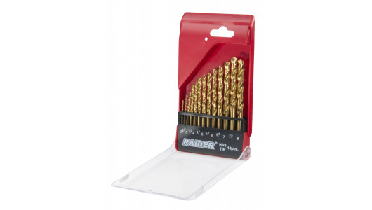 Drill Bits 13pcs. &oslash;2-8mm HSS+TIN Set image