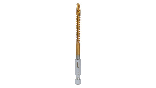 Burghiu tip freza combinata HSS TiN HEX 1.4" 6.0 mm image
