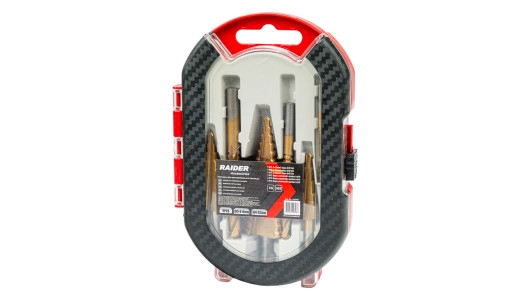 Step Drill Bits 3 Sawtooth Slotted Drill &Oslash;3 6 8mm Set 6pcs. image