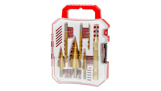 Step Drill Bits 3 Sawtooth Slotted Drill &Oslash;3 6 8mm Set 7pcs. image