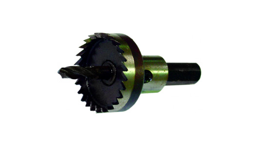 Sheet metal holesaw &oslash;25mm with pilot drill bit HSS image