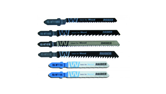 Assorted Jigsaw Blades "T" Shank 10pcs. Set image