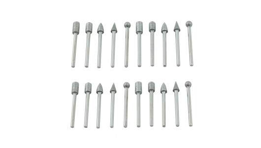 Diamond burrs &oslash;3 20pcs. set image