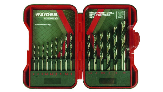 Свредла за дърво 15бр. &oslash;3-10mm к-т image