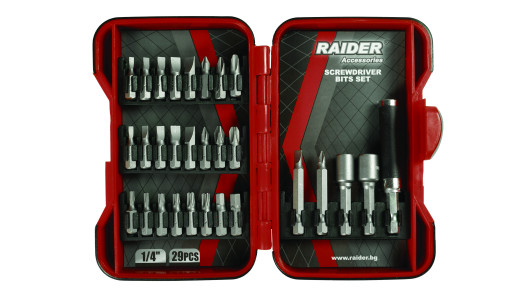 Screwdriver Bits 1/4" 29 pcs. Set RAIDER image