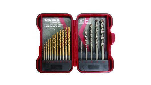 Drill Bits HSS & Masonry Drill Bits 17pcs. &oslash;1.5-10mm Set image