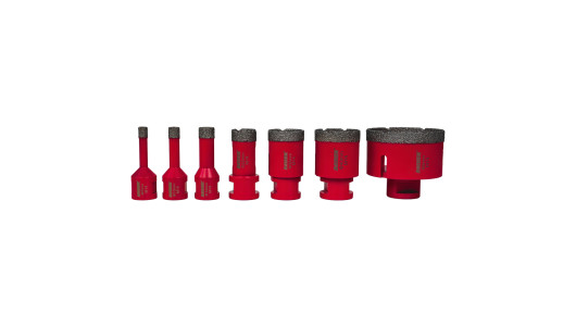 Set de carote diamantate dry M14 &Oslash;8-68mm AL Case image