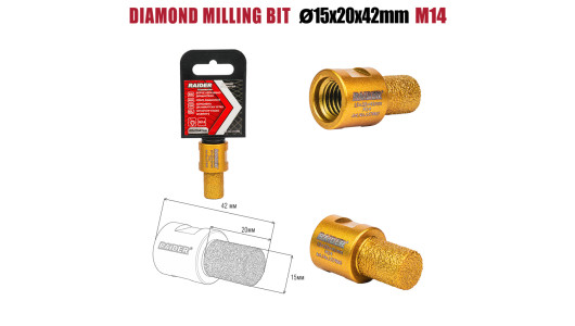 Борче абразивнo Diamond Special &Oslash;15&times;20&times;42mm&times;M14 image