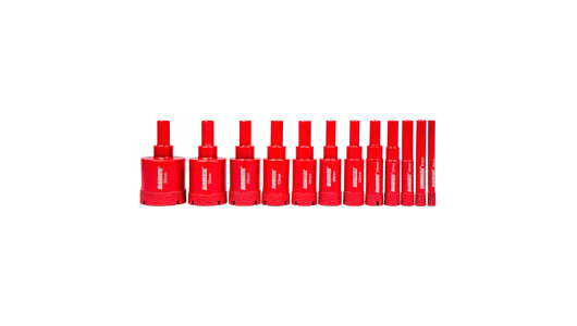 Diamond core drill 12pcs &Oslash;6-35mm Case Set 12pcs image
