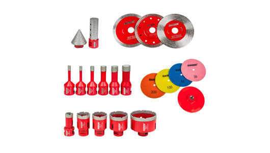 Set 28 discuri și burghie diamantate image