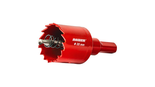HSS bi-metal holesaw &Oslash;35mm with Co Pilot drill bit and shank image