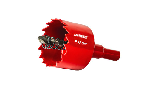 HSS bi-metal holesaw &Oslash;42mm with Co Pilot drill bit and shank image